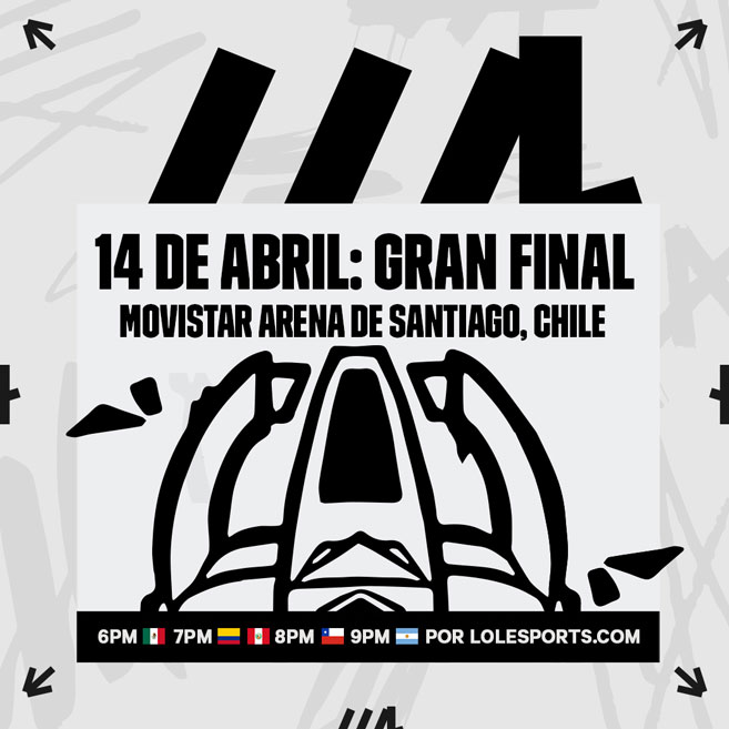 Póster de la Final de LLA (Liga Latinoamérica de League of Legends)