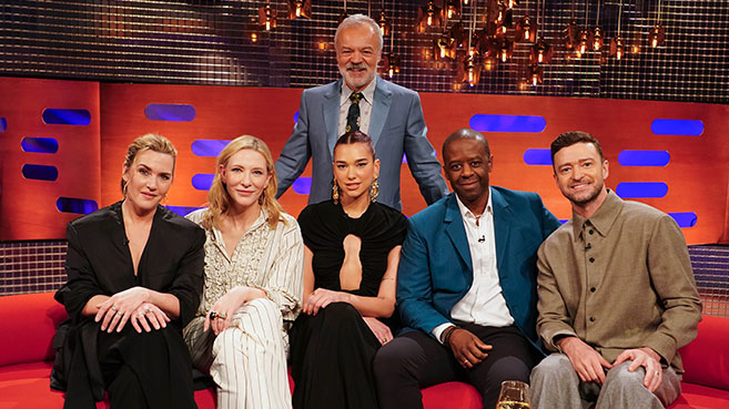 The Graham Norton Show - Cate Blanchett, Kate Winslet, Dua Lipa, Adrian Lester y Justin Timberlake