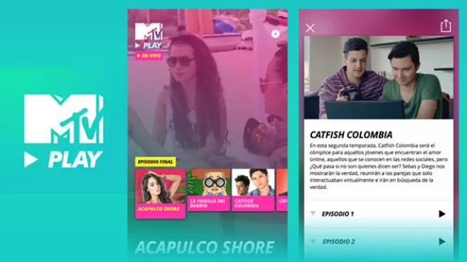 Interfaz gráfica de MTV Play