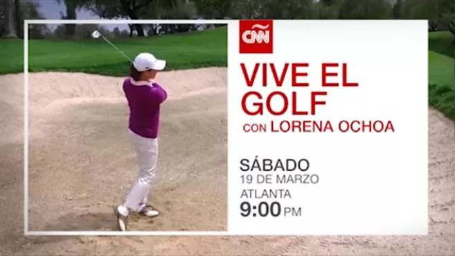 Lorena Ochoa jugando golf