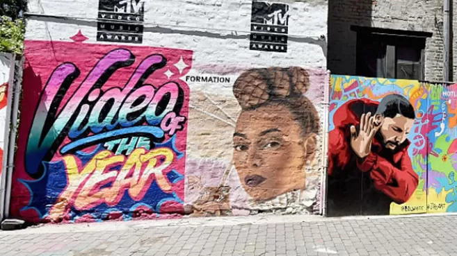 Mural de los nominados a Video del Año de los MTV VMA 2016
