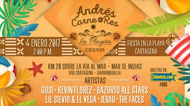 Evento inaugural de 'La Playita', club de playa del proyecto inmobiliario 'Mar de Indias' en Cartagena