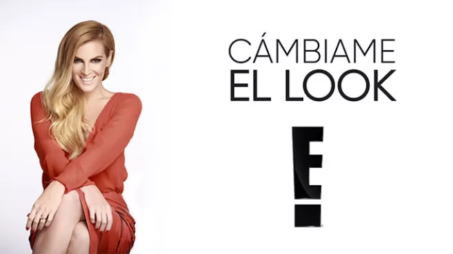 Angie Taddei con vestido rojo en Cámbiame el Look de E! Entertainment Television