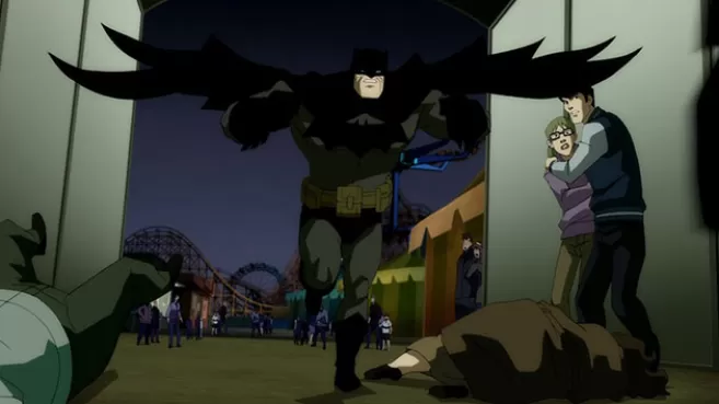 Escena de "Batman: El Caballero Nocturno  Regresa Parte 1" (Batman: The Dark Knight Returns Part 1)