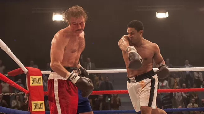Pelea de boxeo en The Bleeder, la verdadera historia de Rocky Balboa
