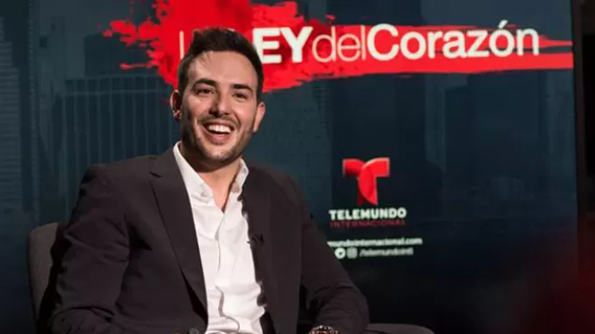 Sebastián Martínez hablando de "La Ley del Corazón" en entrevista para Telemundo