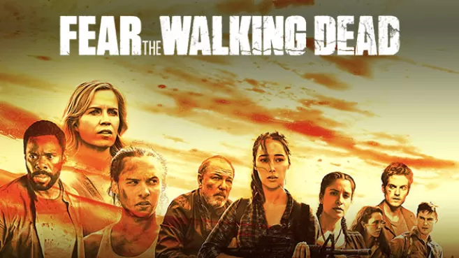 Póster con el Elenco de Fear The Walking Dead tercera temporada