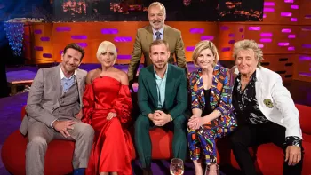 Graham Norton con Bradley Cooper, Lady Gaga, Ryan Gosling, Jodie Whittaker y Sir Rod Stewart