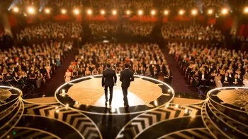 Escenario de los Premios Oscar con vista al público