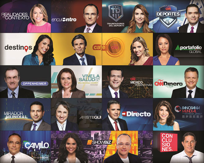 Mosaico con los periodistas de CNN en Español