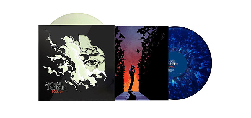 Edición Coleccionista de Scream de Michael Jackson (2 Vinilos de que alumbran en la oscuridad)