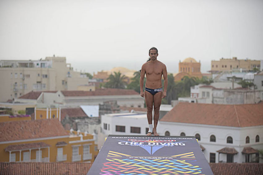 Orlando Duque - Red Bull Cliff Diving 2015 - Cartagena - Día 1 - Foto: Camilo Rozo