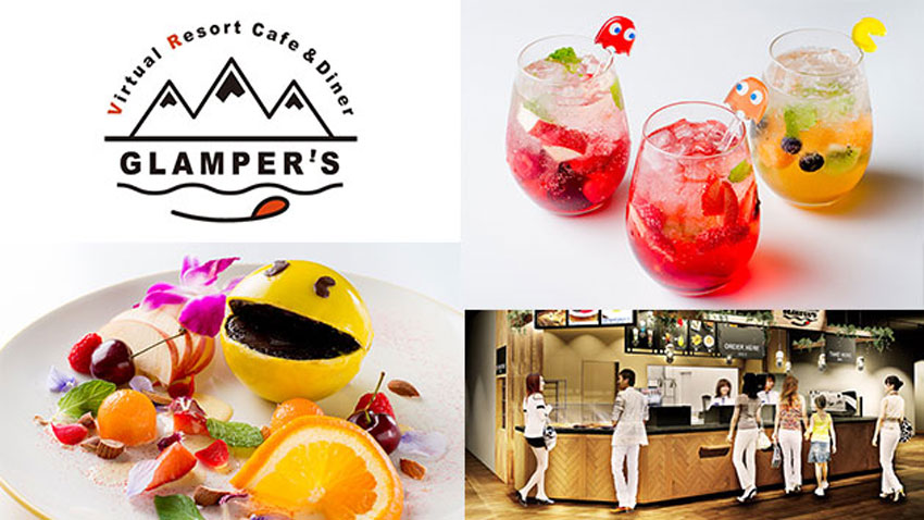 Aperitivos con temáticas de videojuegos de GLAMPER'S Virtual Resort Cafe & Dinner