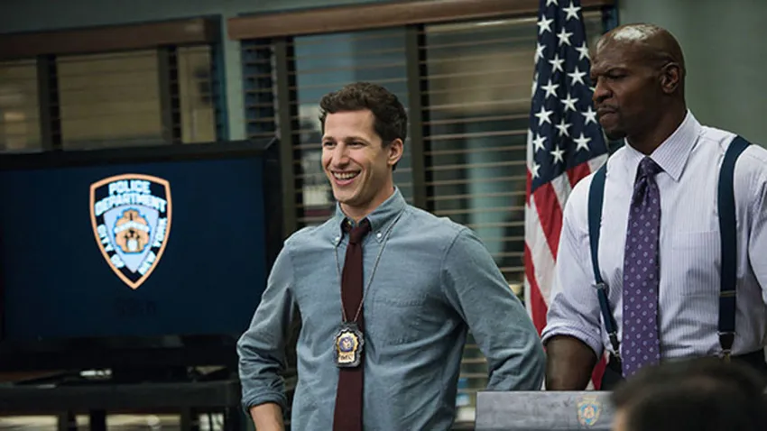 Andy Samberg y Terry Crews en Brooklyn Nine-Nine