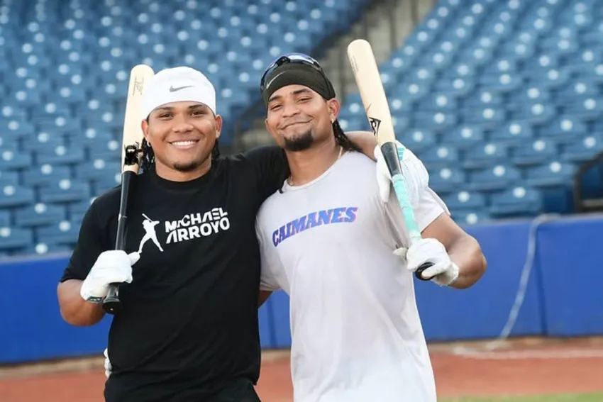 Michael Arroyo y Carlos Arroyo - Beisbolistas cartageneros