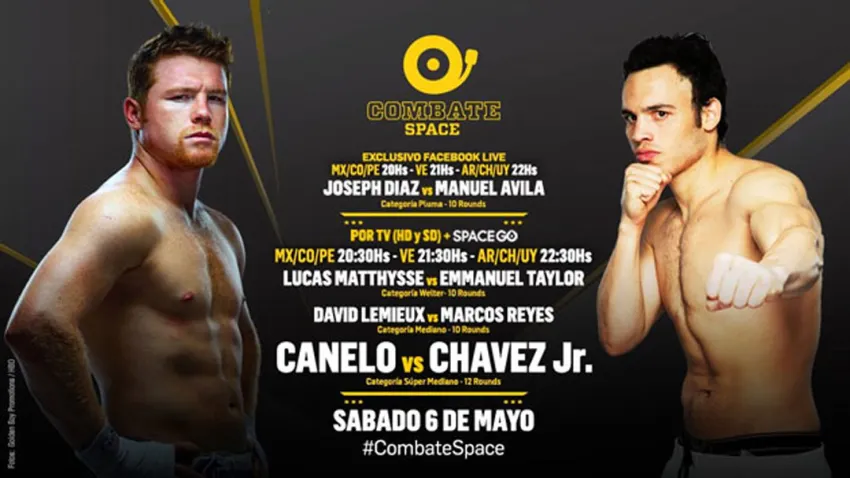 Saúl Álvarez vs. J. C. Chávez Jr. en Combate Space