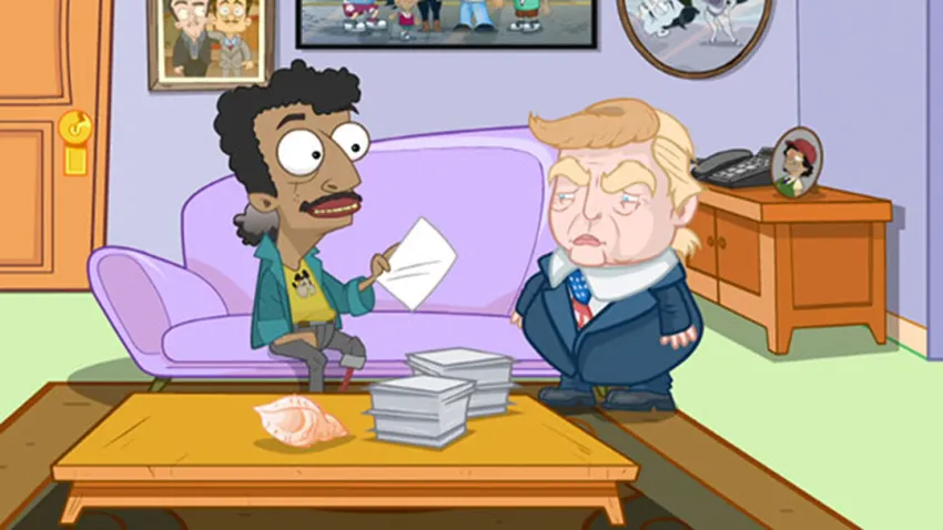 Donald Trump en La Familia del Barrio de MTV