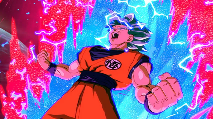 Goku haciendo el Kaioken