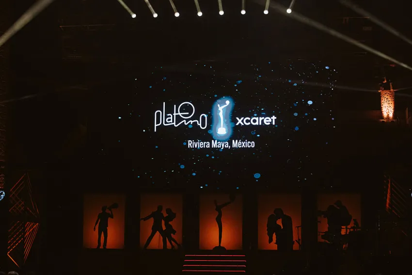 Escenario de los Premios PLATINO XCARET, Riviera Maya, México