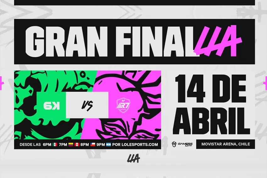 Póster de la Final de LLA (Liga Latinoamérica de League of Legends)