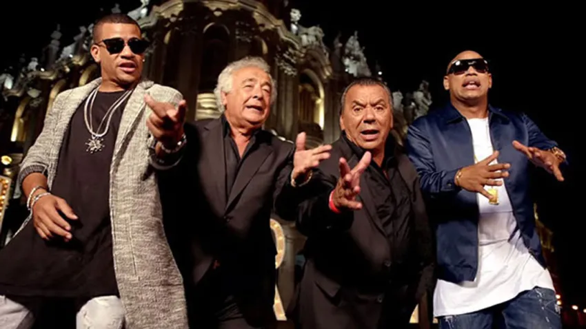 Gente de Zona y Los del Río cantando "Más Macarena"