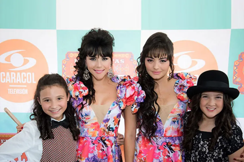 Esmeralda Gil, Carolina Gaitán, Yuri Vargas y Melissa Cáceres en el Lanzamiento de Las Hermanitas Calle - Caracol Televisión