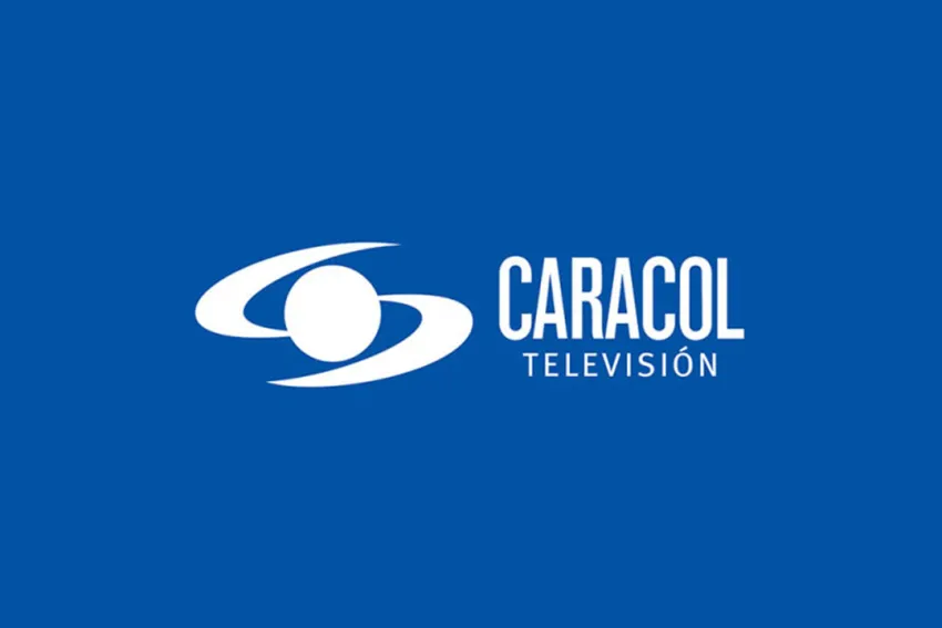 Logo de Caracol Televisión, fondo azul
