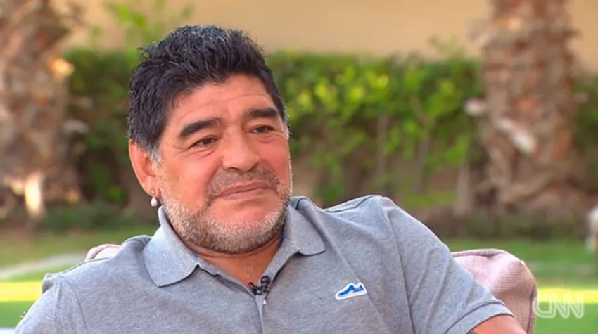 Diego Armando Maradona en CNN Internacional