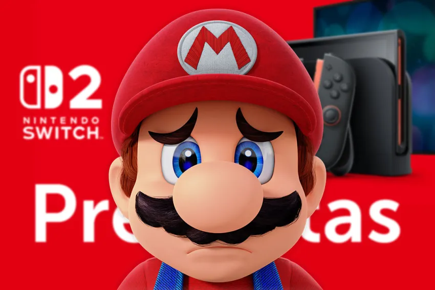 Nintendo Switch 2 - Mario triste
