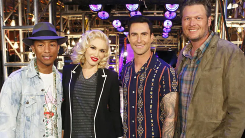 Pharrell Williiams, Gwen Stefani, Adam Levine, Blake Shelton - Entrenadores de La Voz, Séptima temporada