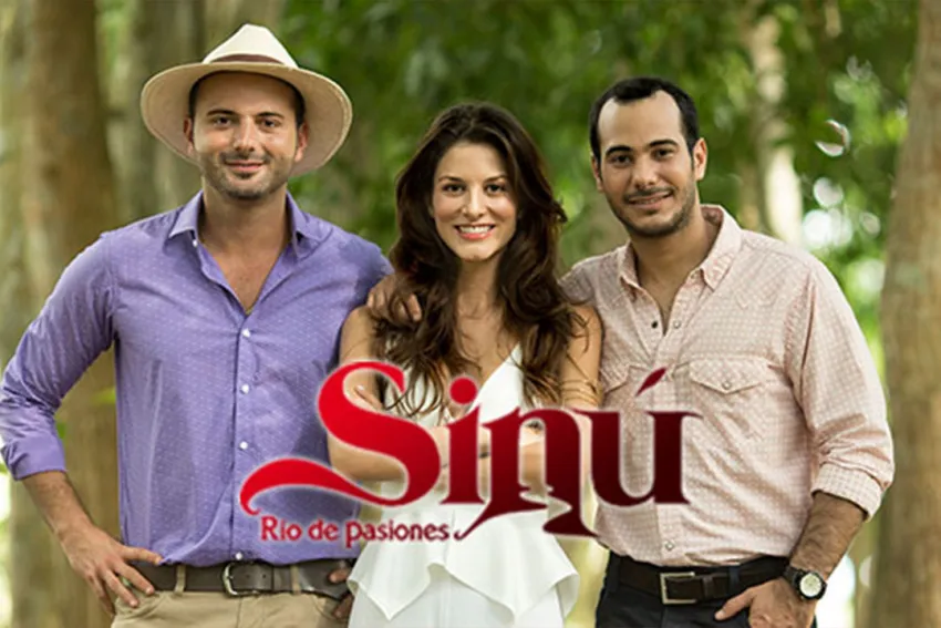 Mario Espitia, Natalia Jerez y Carlos Enrique Almirante, protagonistas de Sinú, Rio de Pasiones