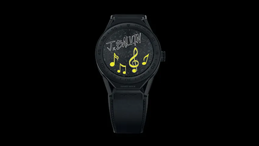 Reloj Smartwatch TAG Heuer J Balvin Connected Modular 45 color Negro
