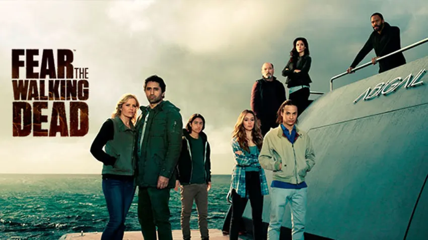 Elenco de "Fear the Walking Dead" a bordo del yate "ABIGAIL"