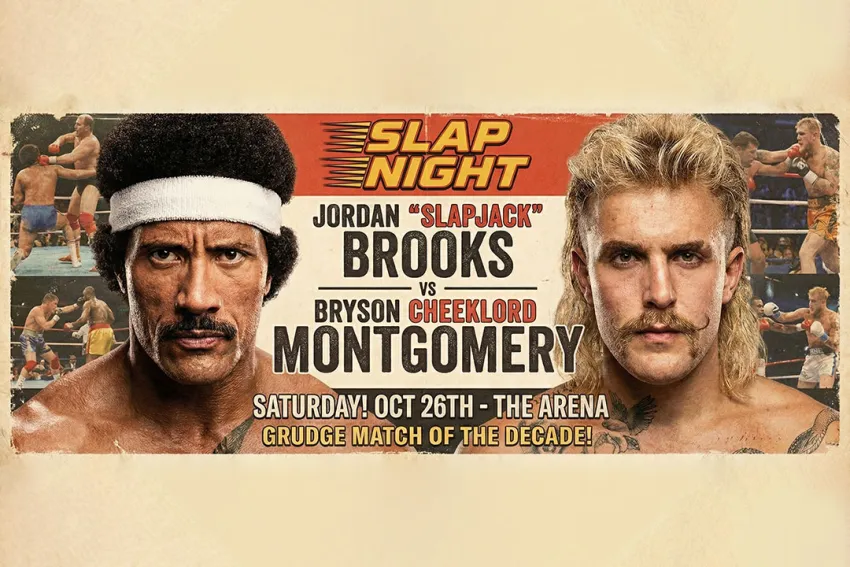 The Rock vs. Jake Paul - Poster trailer Stone Hand - Higgsfield AI