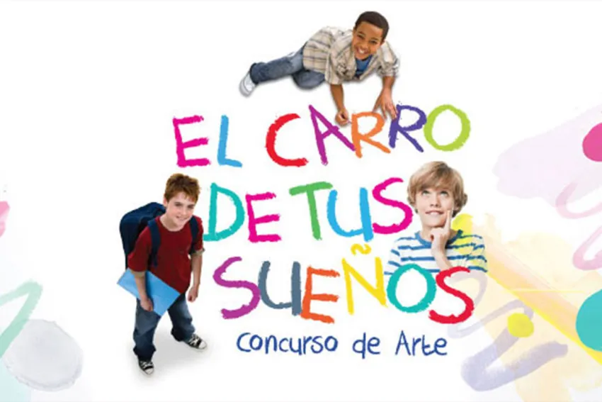 Tres niños en promo del concurso El Carro de tus Sueños de Toyota