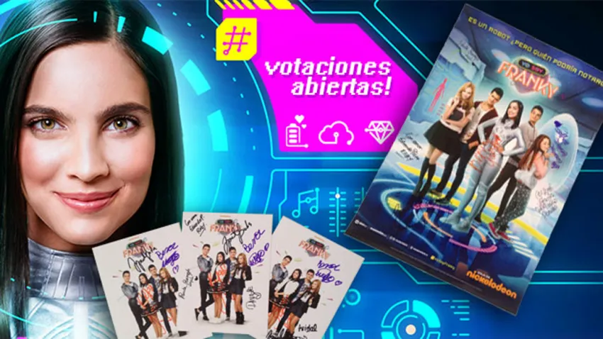 Votaciones póster y postales de Yo soy Franky autografiados