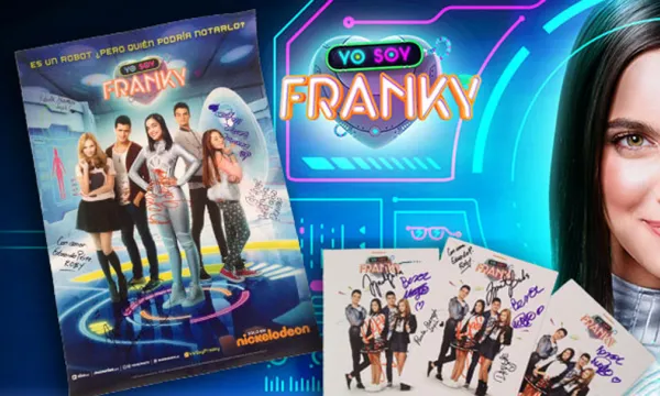 Póster y postales de Yo soy Franky, autografiados