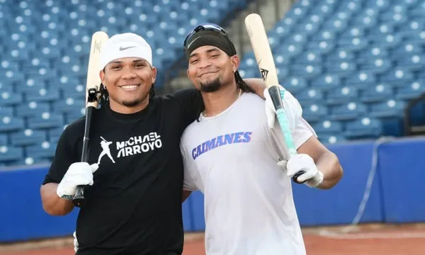 Michael Arroyo y Carlos Arroyo - Beisbolistas cartageneros
