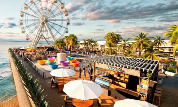 Render Gran Malecón del Mar - Mirador del Sol - Rueda de Cartagena (Rueda de Chicago)