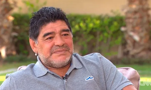Diego Armando Maradona en CNN Internacional
