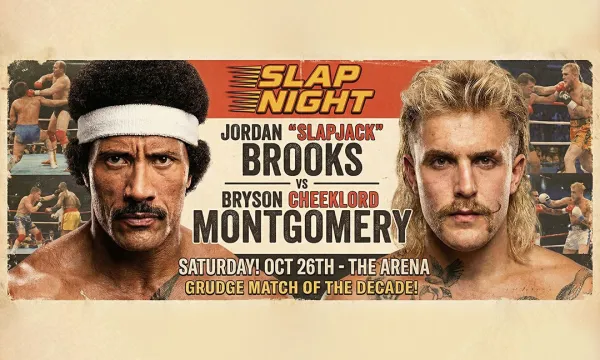 The Rock vs. Jake Paul - Poster trailer Stone Hand - Higgsfield AI