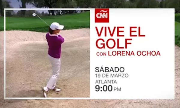 Lorena Ochoa jugando golf