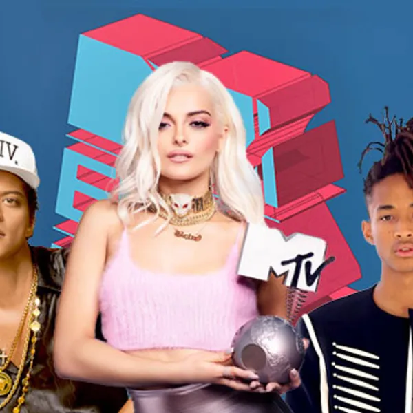 Bruno Mars, Beba Rexha con el premio MTV EMA, y Jaden Smith