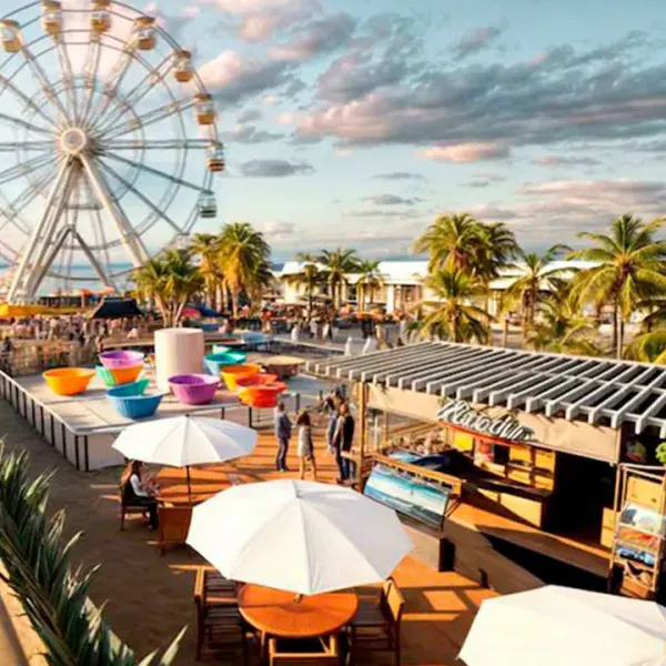 Render Gran Malecón del Mar - Mirador del Sol - Rueda de Cartagena (Rueda de Chicago)