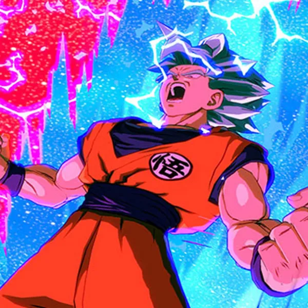 Goku haciendo el Kaioken