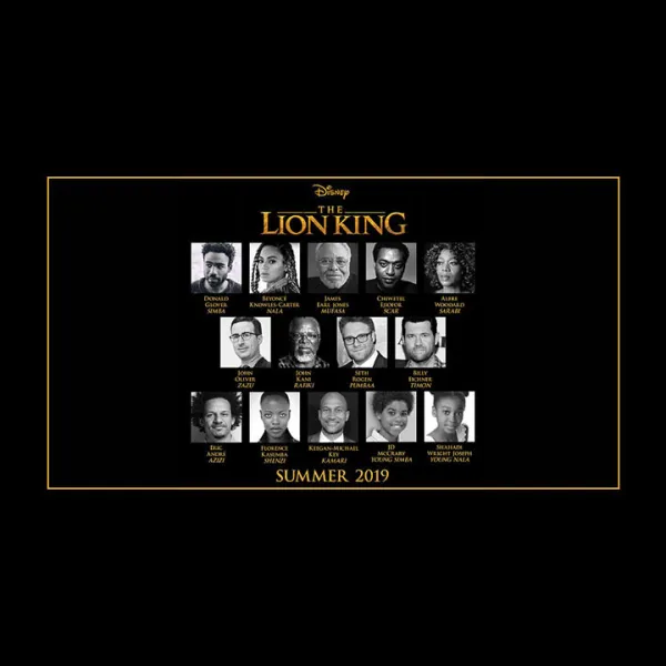 Elenco de la película "El Rey León" en acción real, de Disney