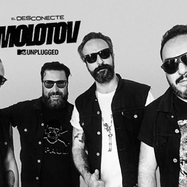 Integrantes de la banda Molotov en blanco y negro