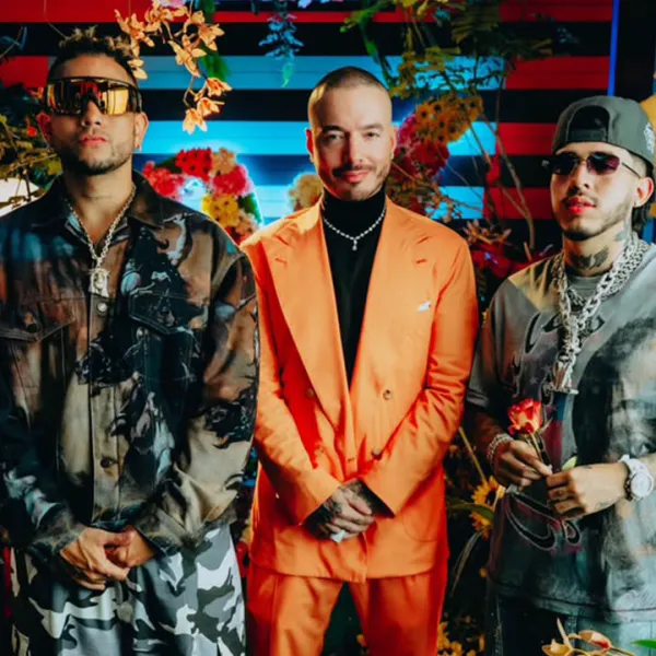 Ovy on the Drums, J Balvin y Westcol en el set del video de Godzila (I Like to Move It)