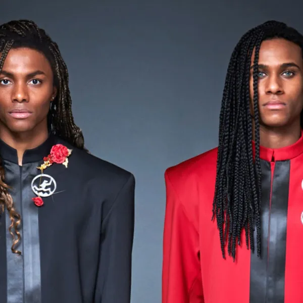 Elan Ben Ali (Fabrice Morvan) y Tijan Njie (Robert Pilatus) en la película de Milli Vanilli, "Girl You Know It's True"