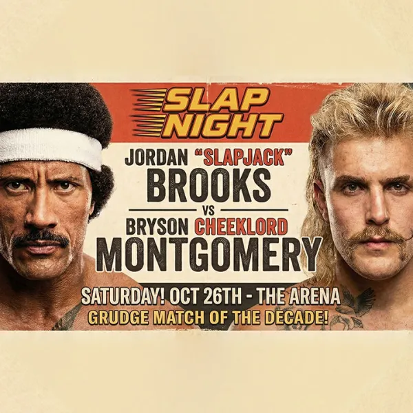 The Rock vs. Jake Paul - Poster trailer Stone Hand - Higgsfield AI